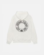 BUANA ZIP HOODIE PIGMENT DYED WHITE