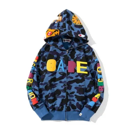 Bape Shark Letter Hoodie