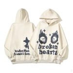 Broken Planet Broken Hear Hoodie White