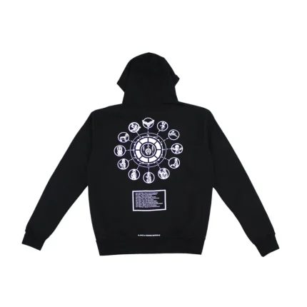 CH Floral Horseshoe Pullover Hoodie Black