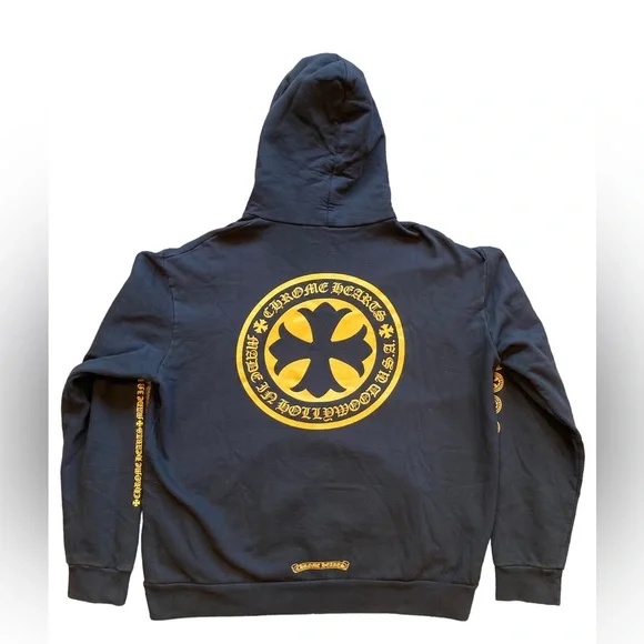 CHROME HEARTS Hoodie Yellow Stamp