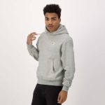 Reverse Weave Grey Hoodie C Logo