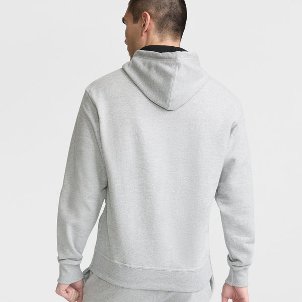 Powerblend Grey Hoodie Full Script Logo