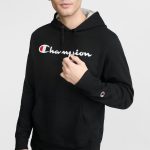 Powerblend Black Hoodie Full Script Logo