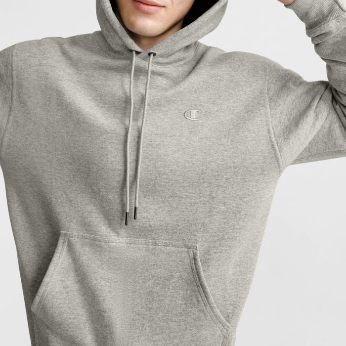 Powerblend Grey Hoodie C Logo