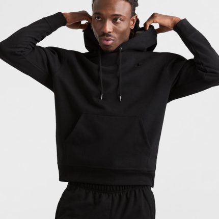 Powerblend Black Hoodie C Logo