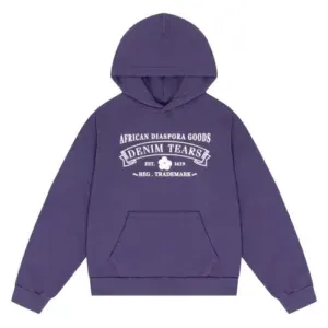 Denim Tears ADG Purple Hoodie