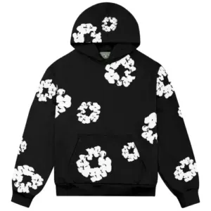 Denim Tears Cotton Wreath Hoodie Black