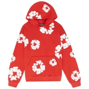 Denim Tears Cotton Wreath Hoodie Red