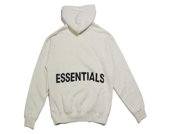 Fear of God Essentials Graphic Pullover Hoodie Cream