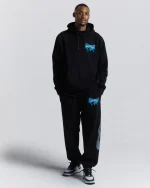 Worldwide Oversized Black Hoodie