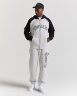 Galaxy Oversized Zip White Hoodie