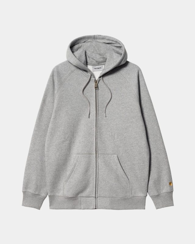 Hooded Chase Jacket Grey Heather