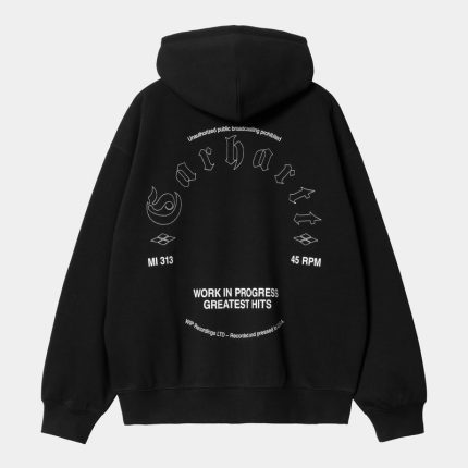 Hooded Greatest Hits Sweatshirt Black / White