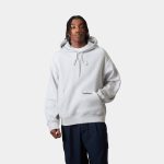 Hooded Label Script Sweatshirt Ash Heather