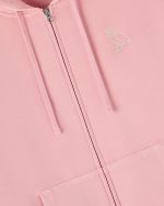 MUSKOKA GARMENT-DYED FULL-ZIP PINK HOODIE