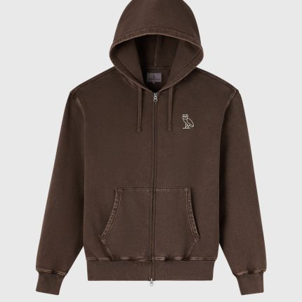 MUSKOKA GARMENT DYED FULL-ZIP HOODIE