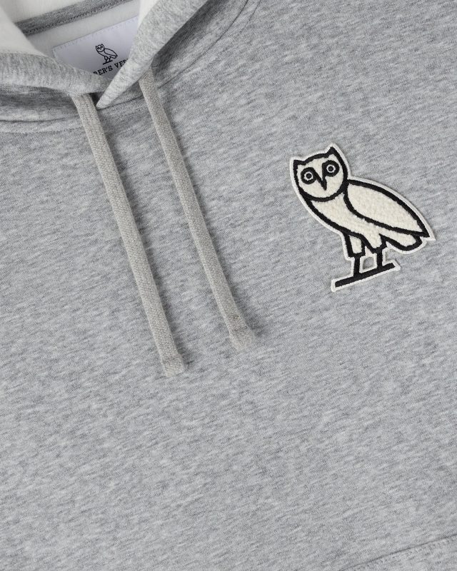 MINI OG PLUSH GREY HOODIE