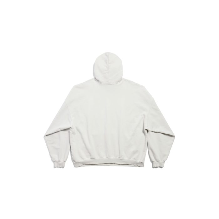 Men's 3b Liquified Hoodie Large Fit in White/black