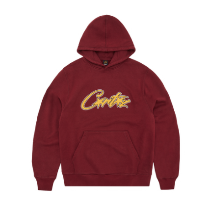 SATIN APPLIQUE ALLSTARZ HOODIE MAROON