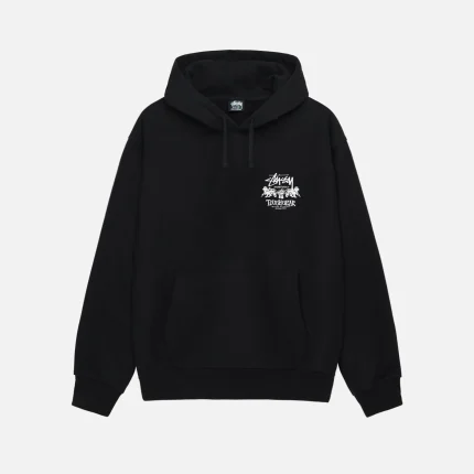 TOUGH GEAR INTERNATIONAL HOODIE BLACK BACK