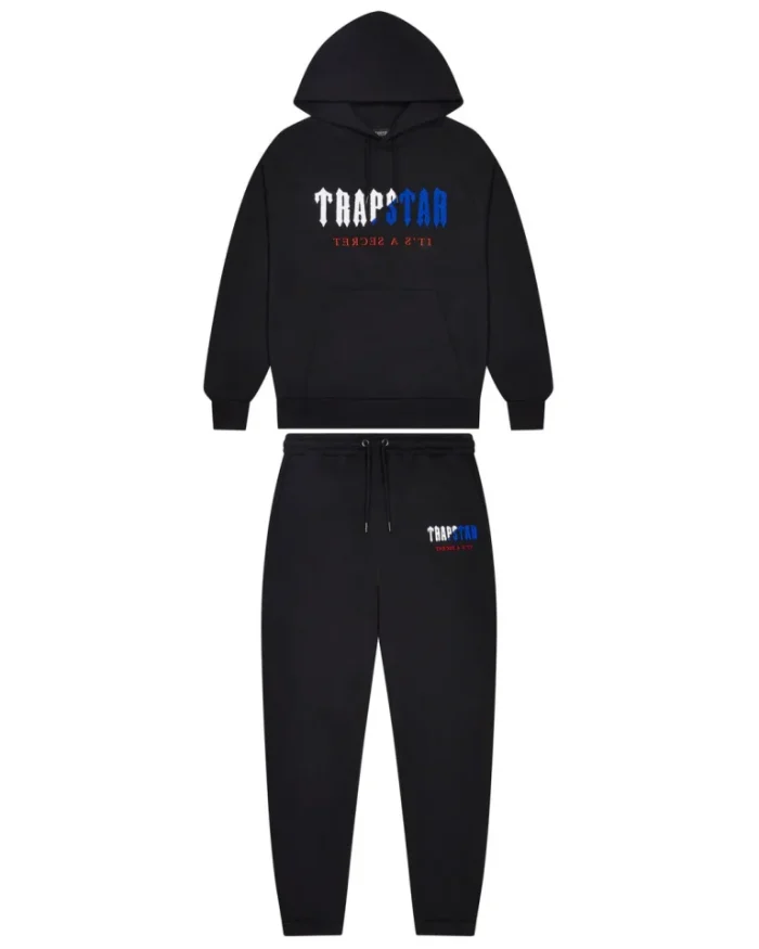 Trapstar Decoded Chenille Hooded Tracksuit – Black