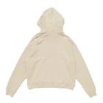 Off-White Drawstring Long-Sleeved Hoodie