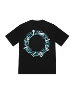 Trapstar Chain Script Tee – Black/teal