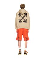 Beige spray arrow hoodie