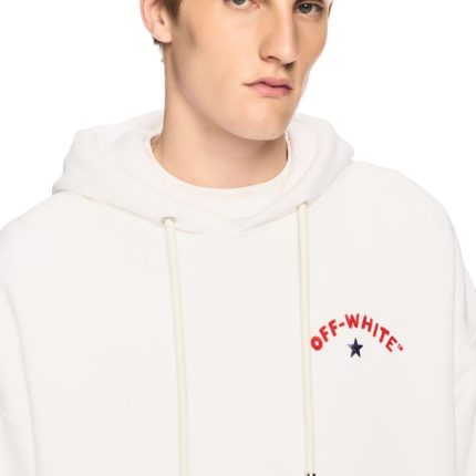 White Starry Arrow Hoodie