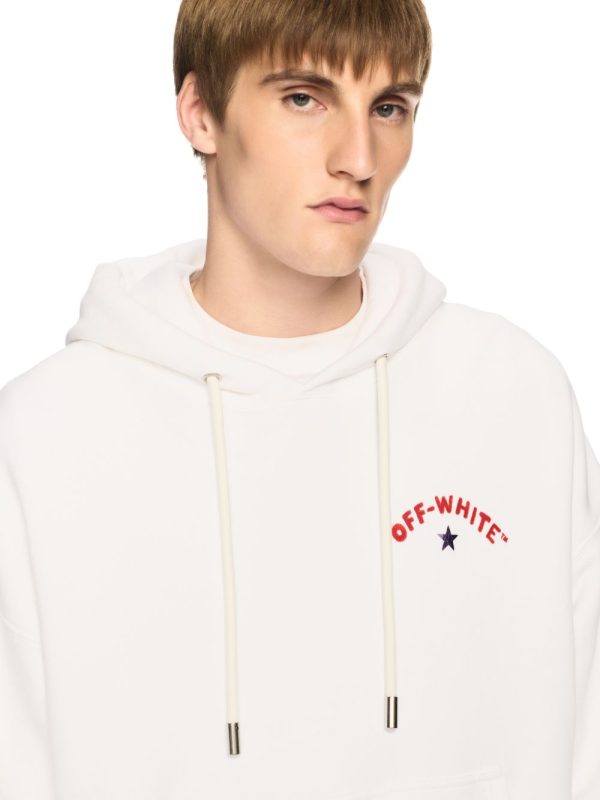 White Starry Arrow Hoodie