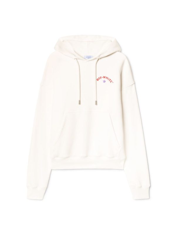 White Starry Arrow Hoodie