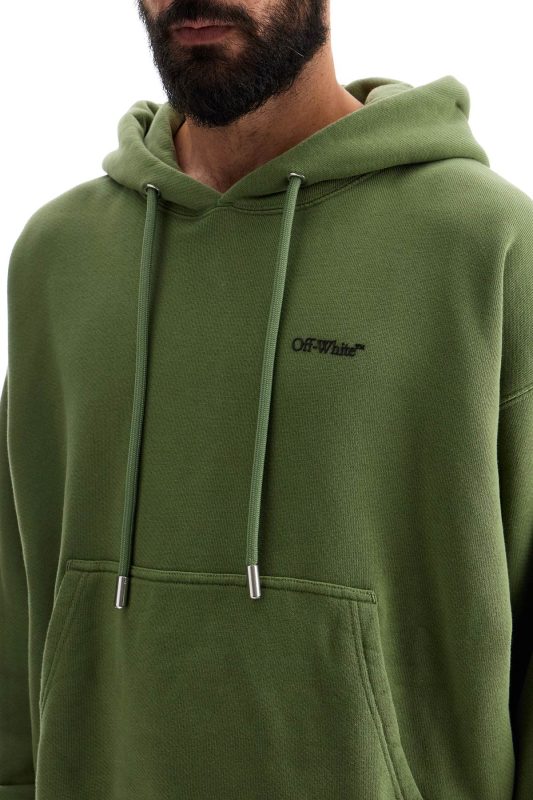 Off White Windy Arrow Green Hoodie