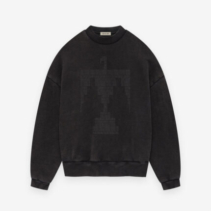 Fear of God Black Thunderbird Crewneck Sweatshirt