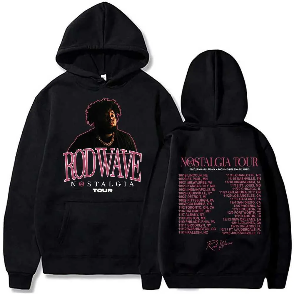 Rod Wave Nostalgia Tour Hoodie Black Rod Wave Nostalgia Tour Hoodie Black