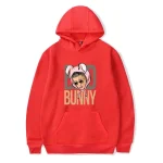 Bad Bunny Face Printed Hoodie