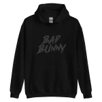 Bad Bunny Hoodie with Design on the Front and Sleeves
