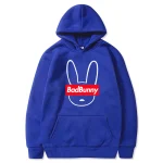 Bad Bunny Print Logo Hoodie