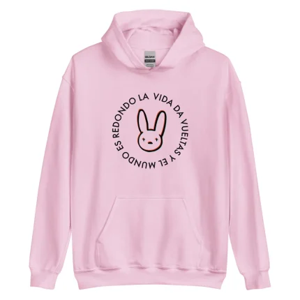 Es Redondo La Vida Da Bad Bunny Pullover Hoodie