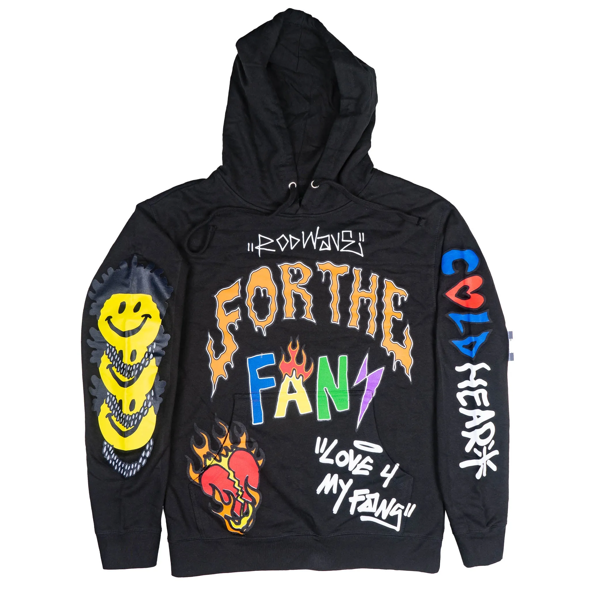 Love For The Fan Rod Wave Hoodie Black Love For The Fan Rod Wave Hoodie Black
