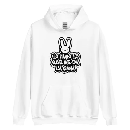 YHLQMDLG Bad Bunny Pullover Hoodie