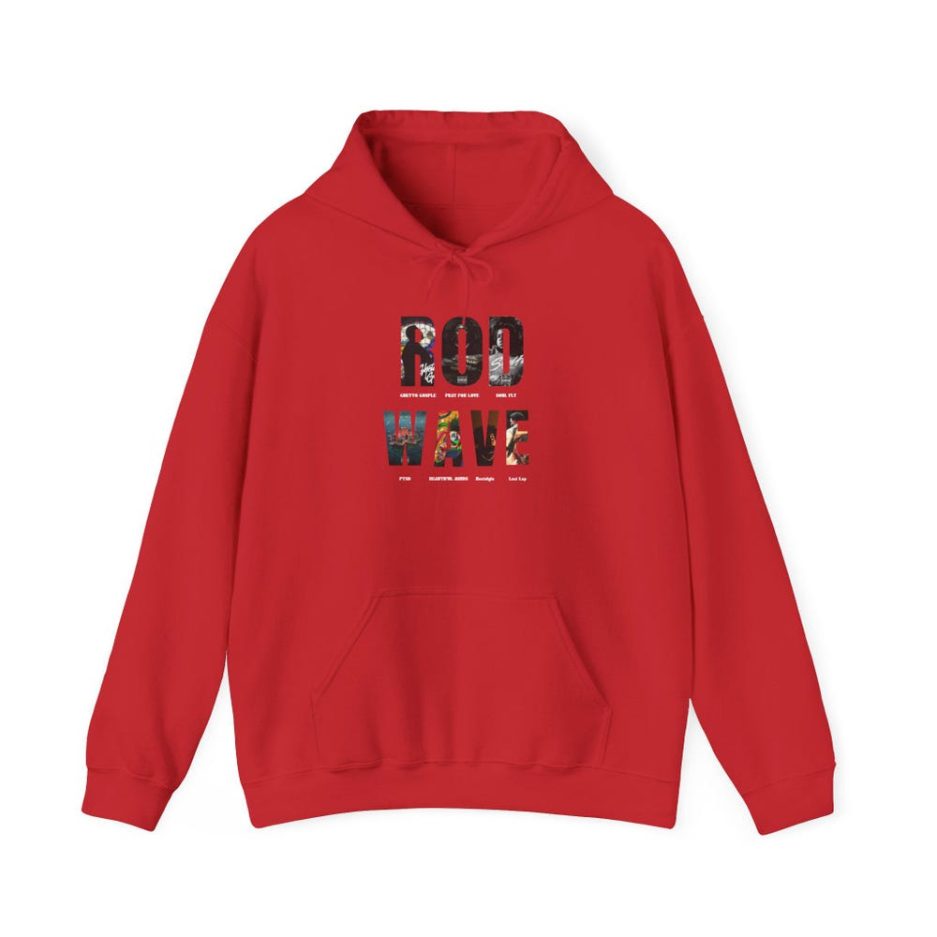 Red Rod Wave Hoodie Red Rod Wave Hoodie