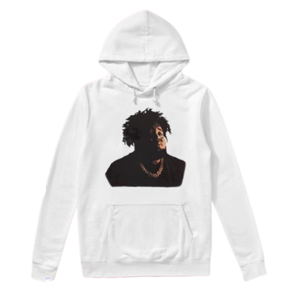 Rod Wave Nostalgia Oversized White Hoodie