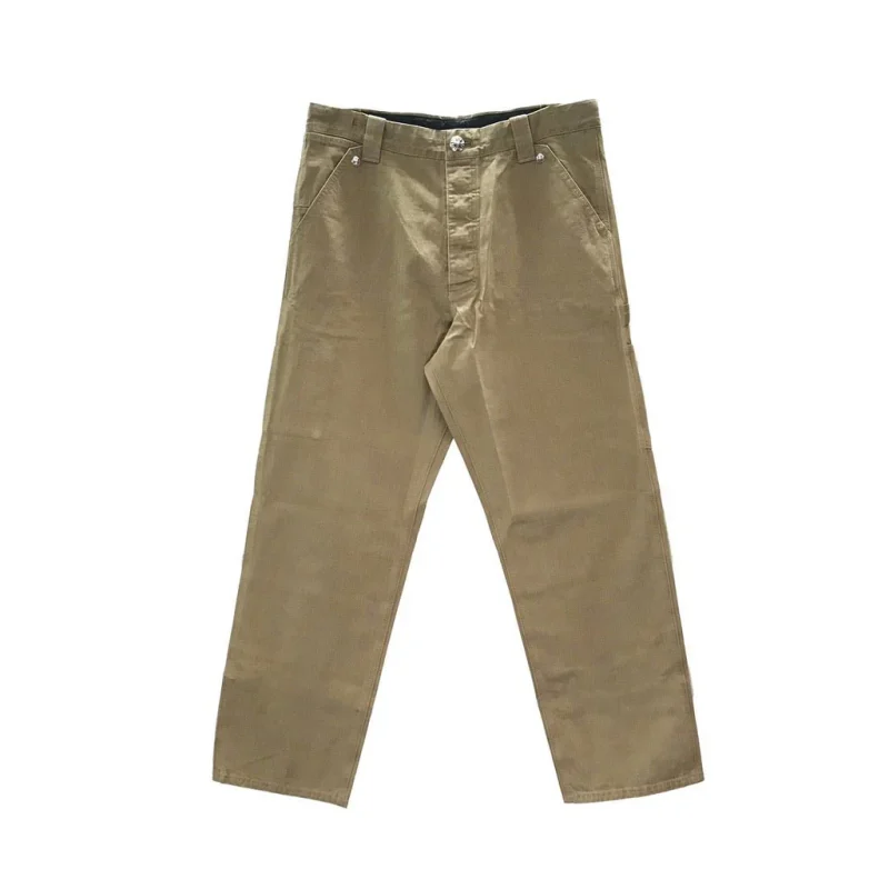 Chrome Hearts Carpenter Pants Silver Rivet Design