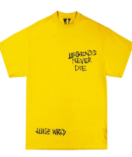 Juice Wrld x Vlone Inferno Tee Yellow for Adults Juice Wrld x Vlone Inferno Tee Yellow for Adults