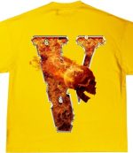 Juice Wrld x Vlone Inferno Tee Yellow for Adults