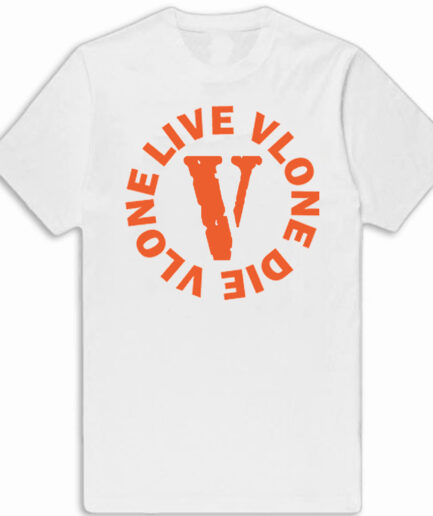 Live Vlone Die Vlone T-Shirt White Live Vlone Die Vlone T-Shirt White
