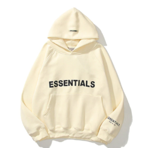 Beige Essentials Hoodie