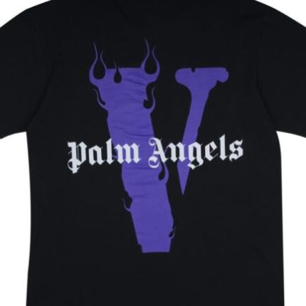 Vlone x Palm Angels T-shirt Black Purple