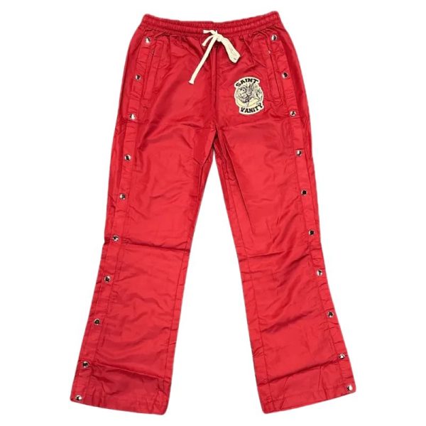 Burgundy Saint Vanity Nylon Track Pants